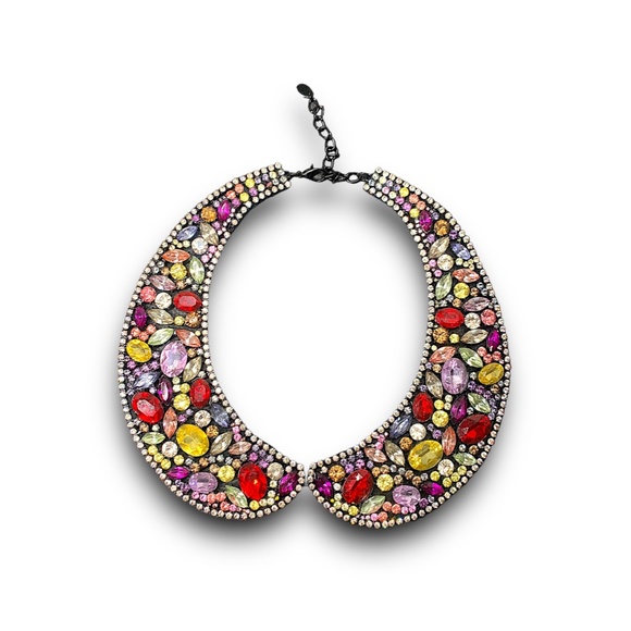 BEJEWELED STATEMENT NECKLACE / COLLAR - Picture 5 of 5